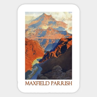 Grand Canyon (1902) by Maxfield Parrish Sticker